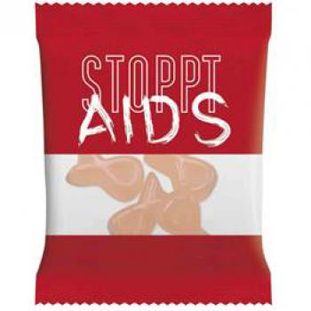 STOPPT AIDS Fruchtgummitütchen
