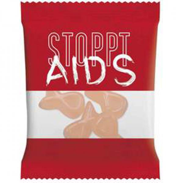 STOPPT AIDS Fruchtgummitütchen